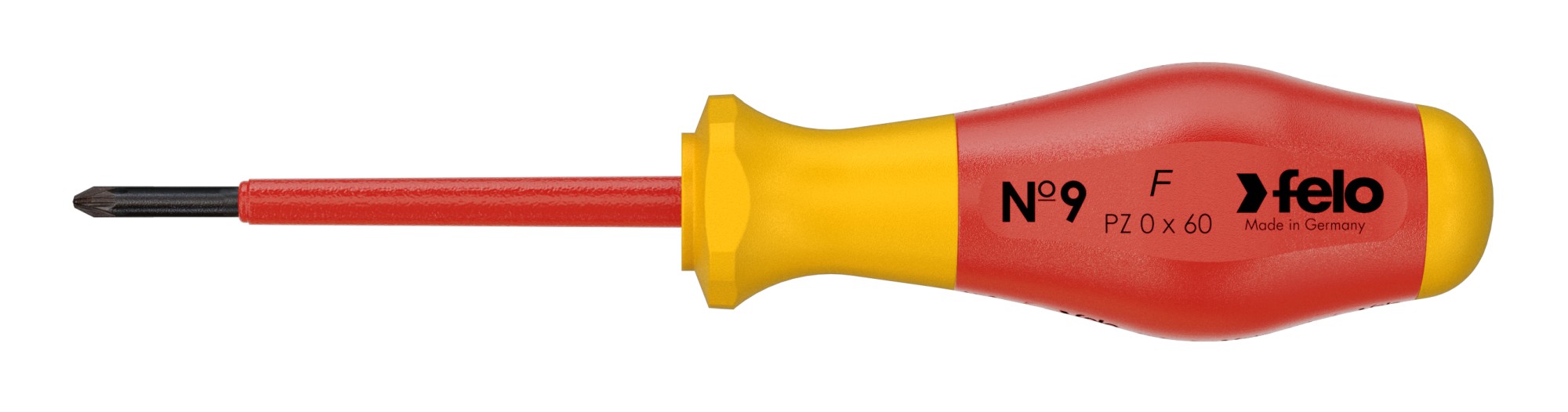 Felo Destornillador aislado Serie Nº 9 punta PZ