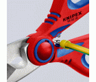 Knipex Tijeras de electricista 95 05 10 SB 160 mm