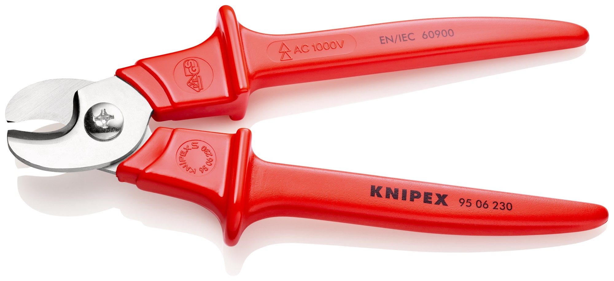 Knipex Alicate cortacables con mangos aislados por inmersión 230 mm
