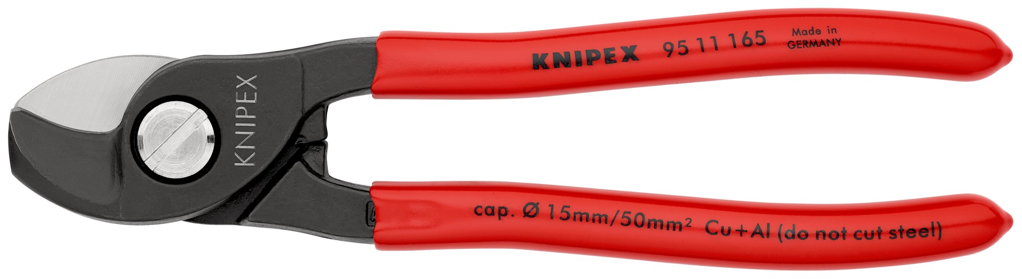 Knipex Alicates cortacables - con mangos recubiertos de plástico 165 mm