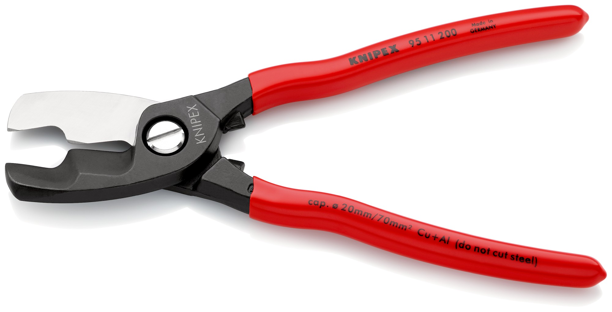 Knipex Alicates cortacables - con mangos recubiertos de plástico 200 mm