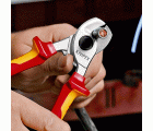 Knipex Alicate cortacables aislado anticaída 165 mm
