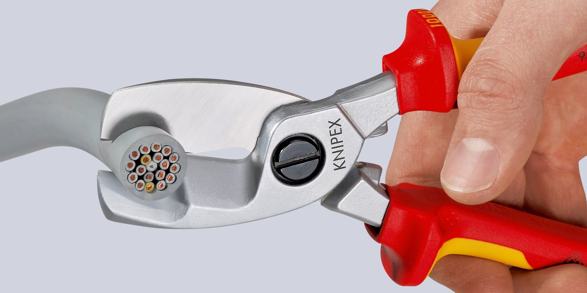 Knipex Alicate cortacablesAlicate cortacables para uso con 2 manos 200 mm