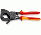 Knipex Cortacables de carraca con mangos bicomponentes aislados
