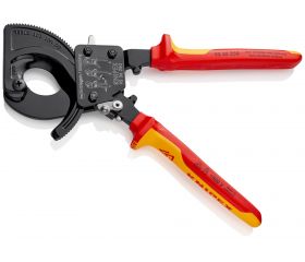 Knipex Cortacables de carraca con mangos bicomponentes aislados 250 mm