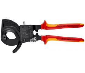 Knipex Cortacables de carraca con mangos bicomponentes aislados 250 mm