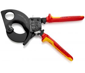 Knipex Cortacables de carraca con mangos bicomponentes aislados 280 mm
