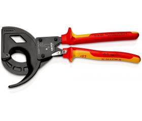 Knipex Cortacables de carraca con mangos bicomponentes aislados 320 mm