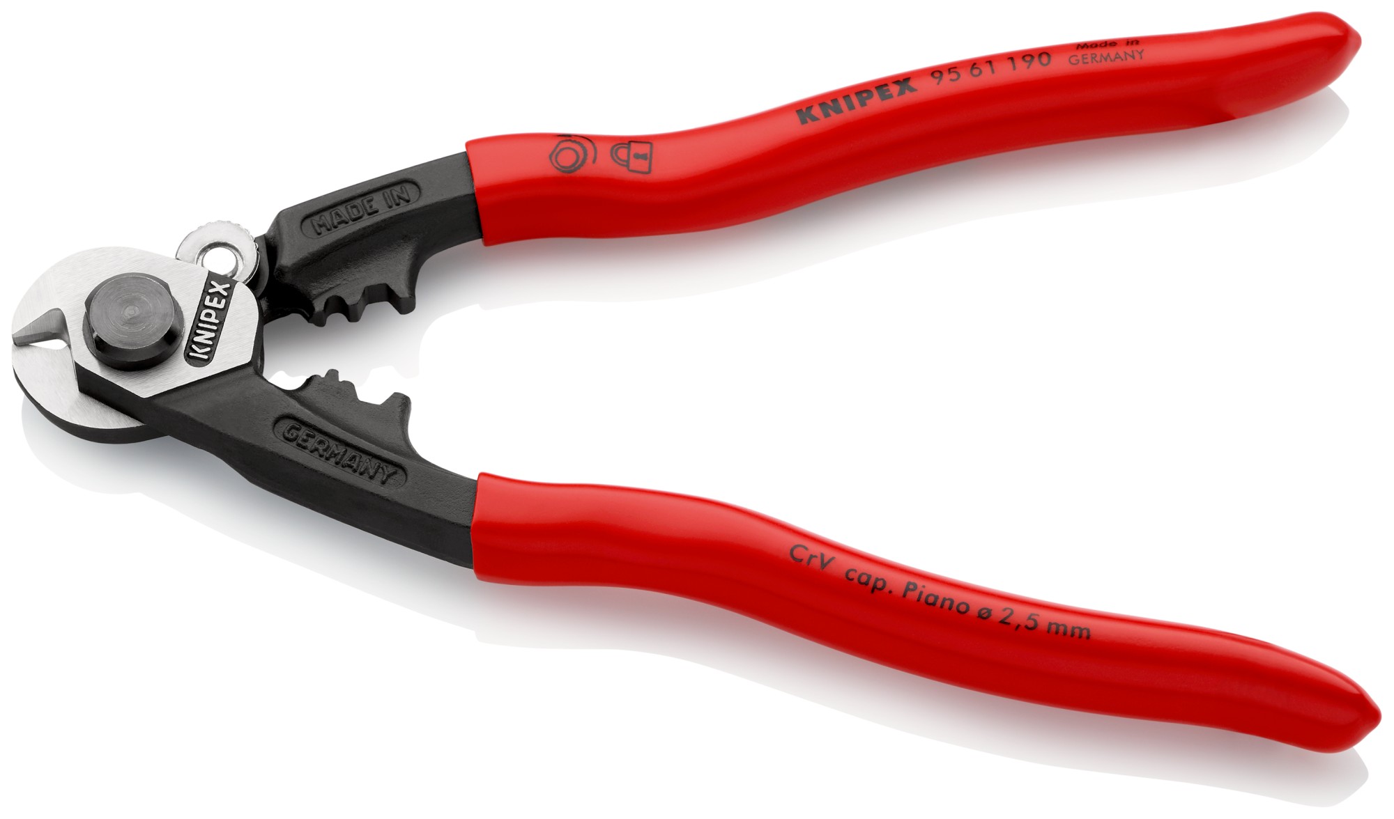 Knipex Cortacables para cable trenzado 190 mm