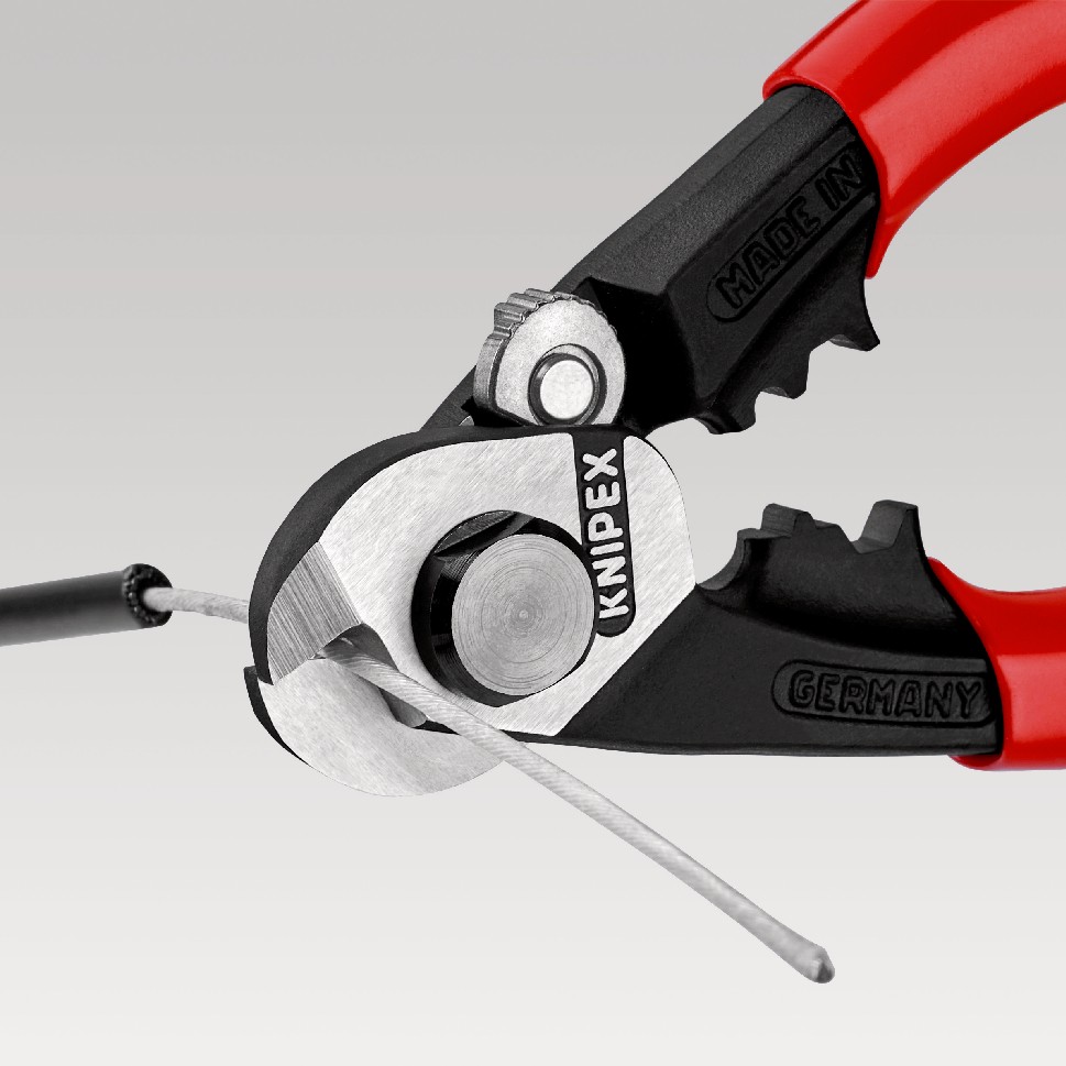Knipex Alicate cortacables para cable trenzado anticaída 190 mm