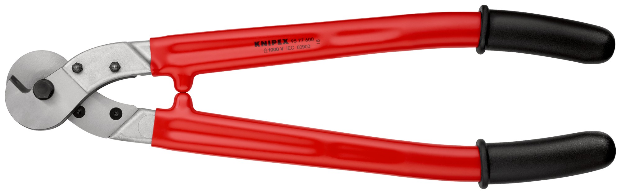 Knipex Cortacables para cable trenzado con mangos aislados por inmersión 600 mm