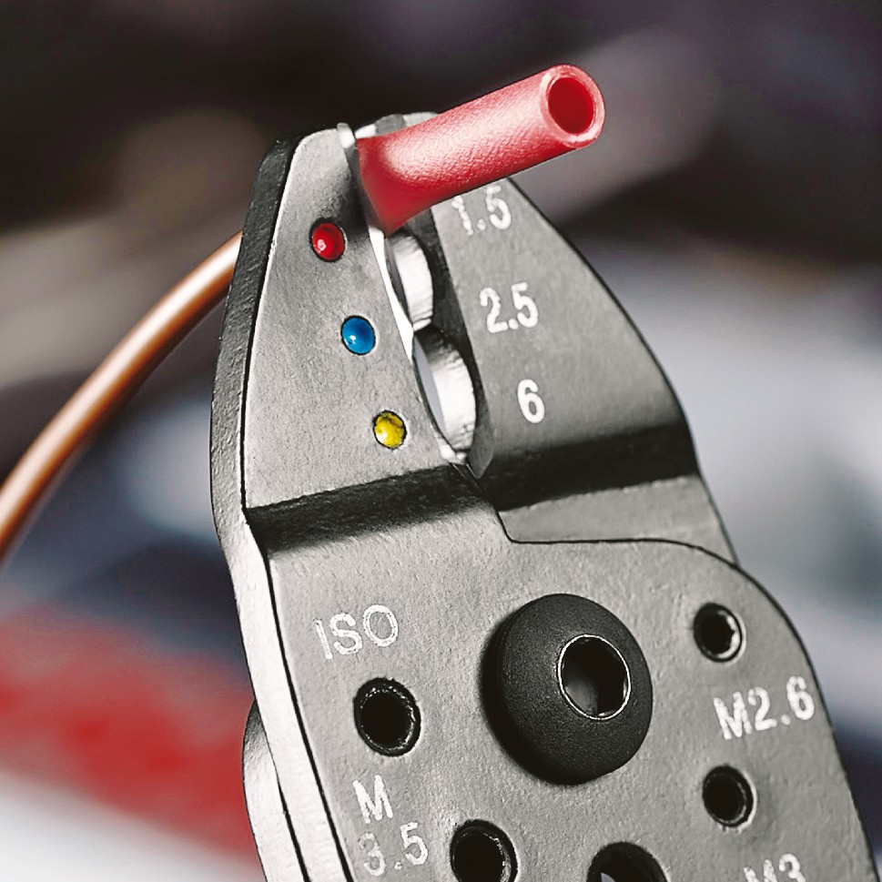 Knipex Alicate para entallar terminales 230 mm