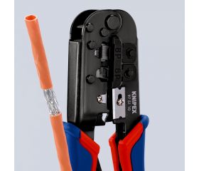 Knipex Crimpadora para terminales Western (RJ) 190 mm