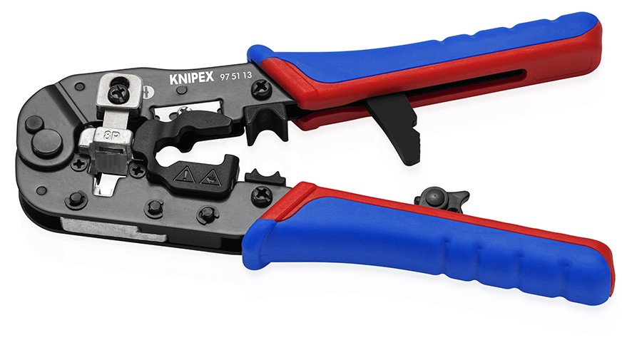 Knipex Crimpadora para terminales Western (RJ) 191 mm