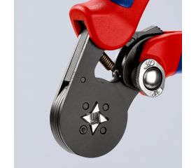 Knipex Crimpadora autoajustable para punteras huecas 180 mm