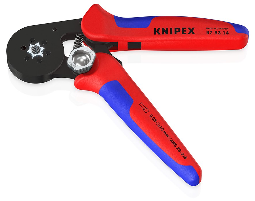 Knipex Crimpadora autoajustable para punteras huecas 180 mm