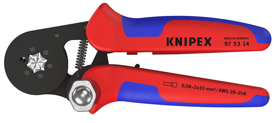 Knipex Crimpadora autoajustable para punteras huecas 180 mm
