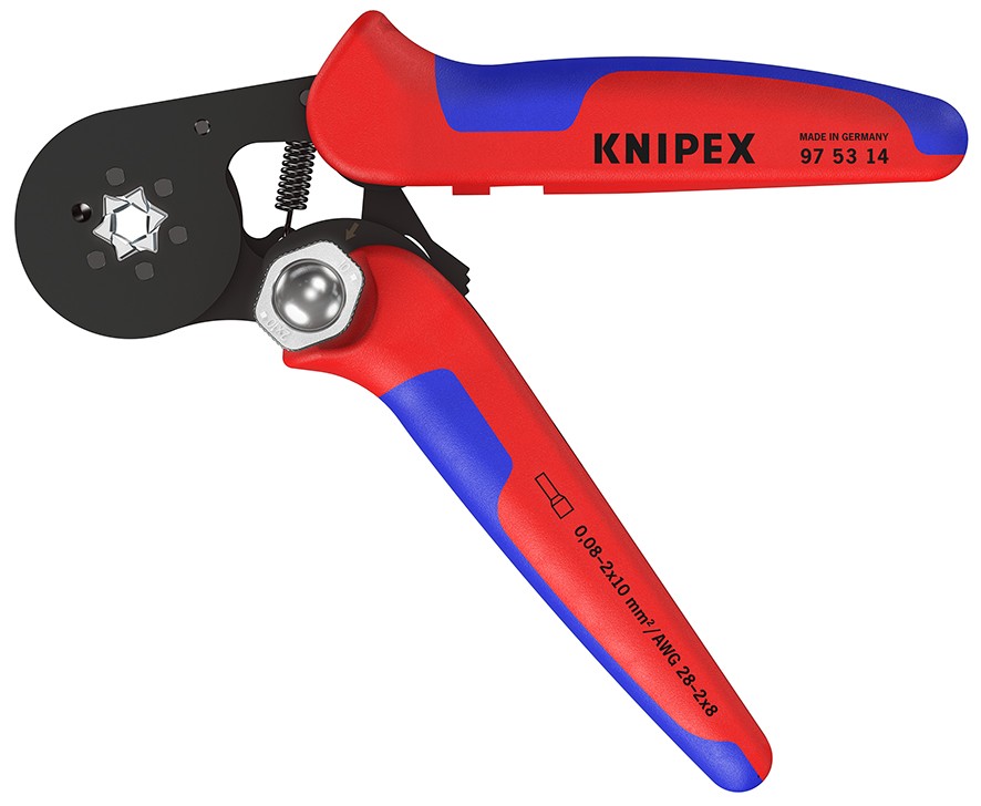 Knipex Crimpadora autoajustable para punteras huecas 180 mm