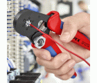 Knipex Crimpadora autoajustable para punteras huecas 180 mm