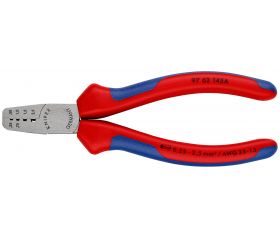 Knipex Alicate para entallar punteras huecas - con mangos bicomponentes 145 mm