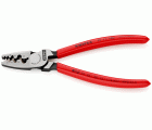 Knipex Alicate para entallar punteras huecas - con mangos recubiertos de plástico 180 mm