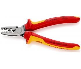 Knipex Alicate aislado VDE para entallar punteras huecas 180 mm