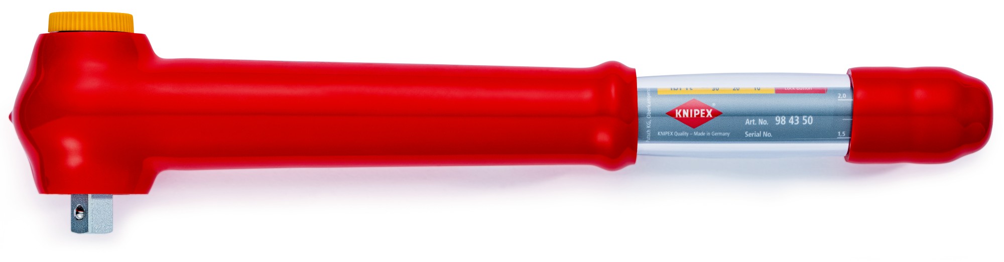 Knipex Llave dinamómetricas aisladas 1/2 pulgada 385 mm