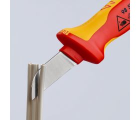 Knipex Cuchillos pelacables con mangos bicomponentes aislados 190 mm