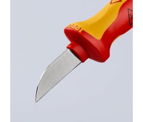 Knipex Cuchillos pelacables con mangos bicomponentes aislados 190 mm