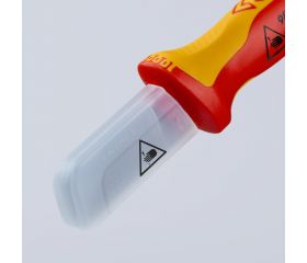 Knipex Cuchillos pelacables con mangos bicomponentes aislados 190 mm