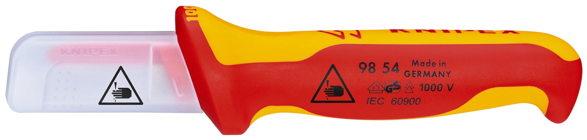 Knipex Cuchillos pelacables con mangos bicomponentes aislados 190 mm