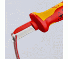 Knipex Cuchillos pelacables con mangos bicomponentes aislados 190 mm