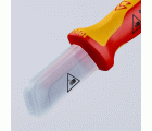 Knipex Cuchillos pelacables con mangos bicomponentes aislados 190 mm