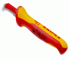 Knipex Cuchillos pelacables con mangos bicomponentes aislados 180 mm