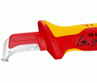 Knipex Cuchillos pelacables con mangos bicomponentes aislados 180 mm