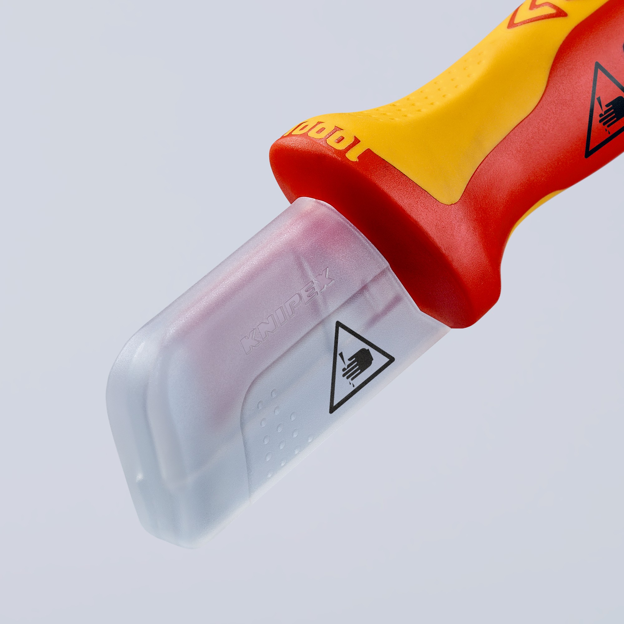 Knipex Cuchillos pelacables con mangos bicomponentes aislados 180 mm