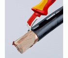 Knipex Cuchillos pelacables con mangos bicomponentes aislados 180 mm