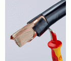 Knipex Cuchillos pelacables con mangos bicomponentes aislados 180 mm