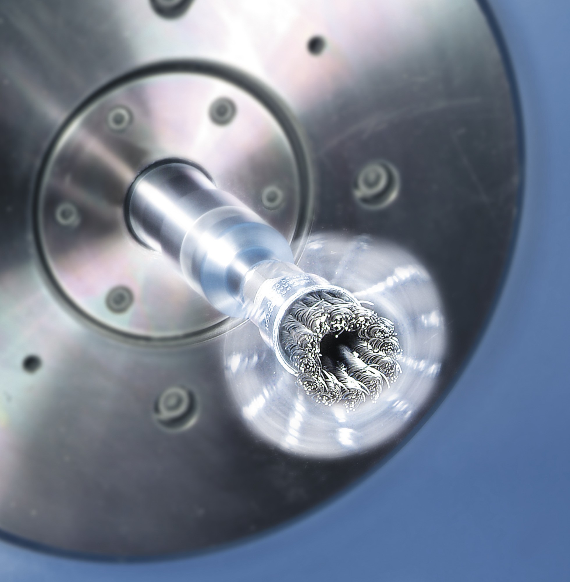 Lessmann Brocha con espiga alambre inox. trenzado 454398