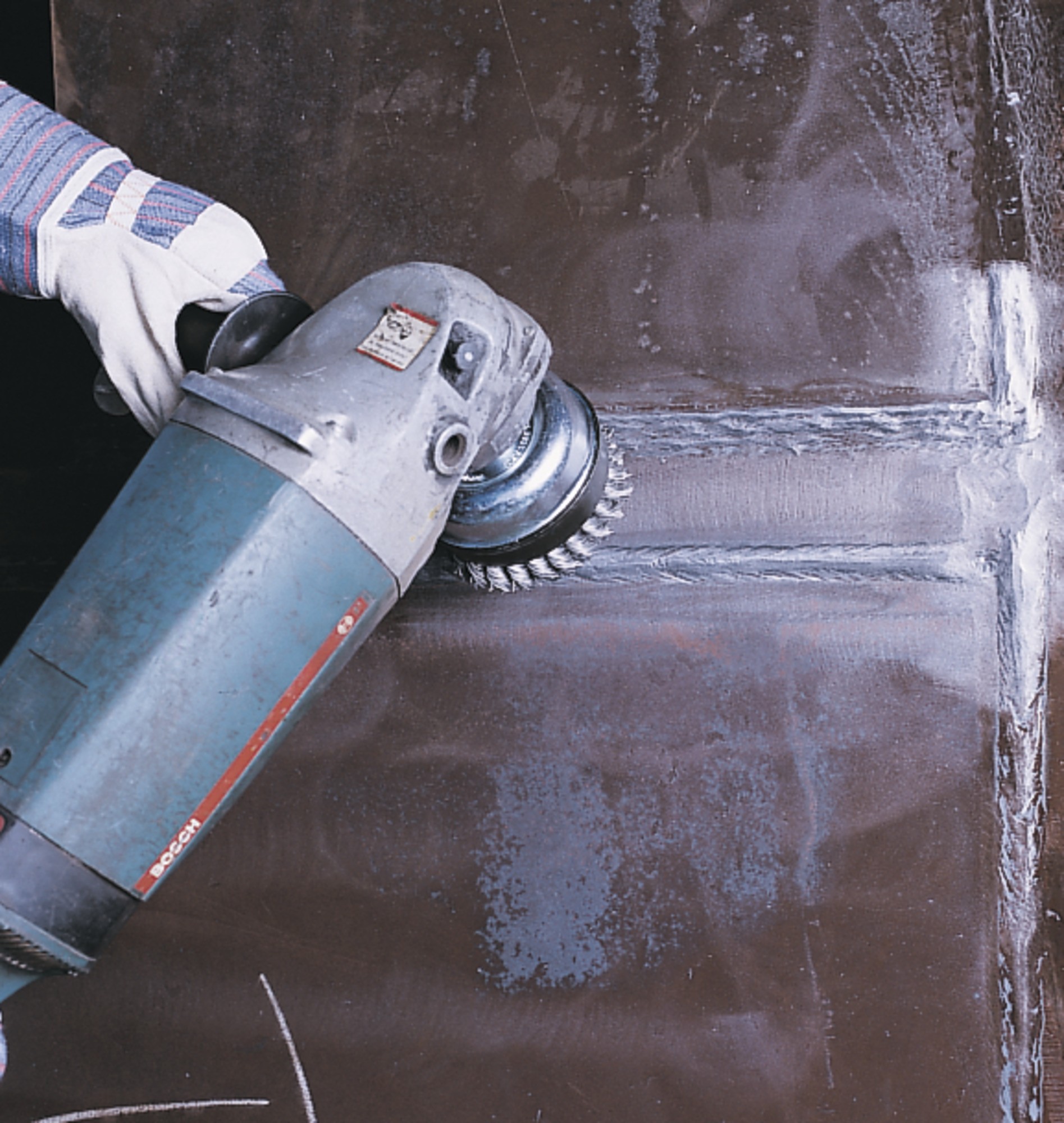 Lessmann Cepillo taza con abrazadera alambre inox, trenzado 484817