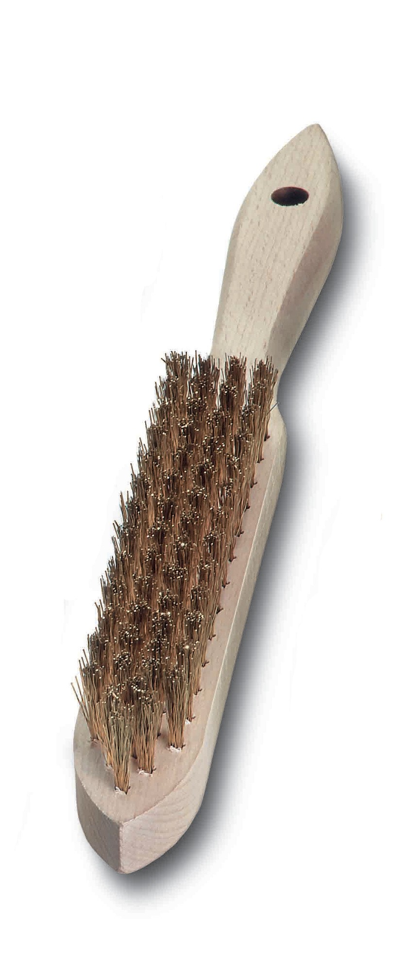 Lessmann Cepillo de mano mango de madera alambre latón 107641