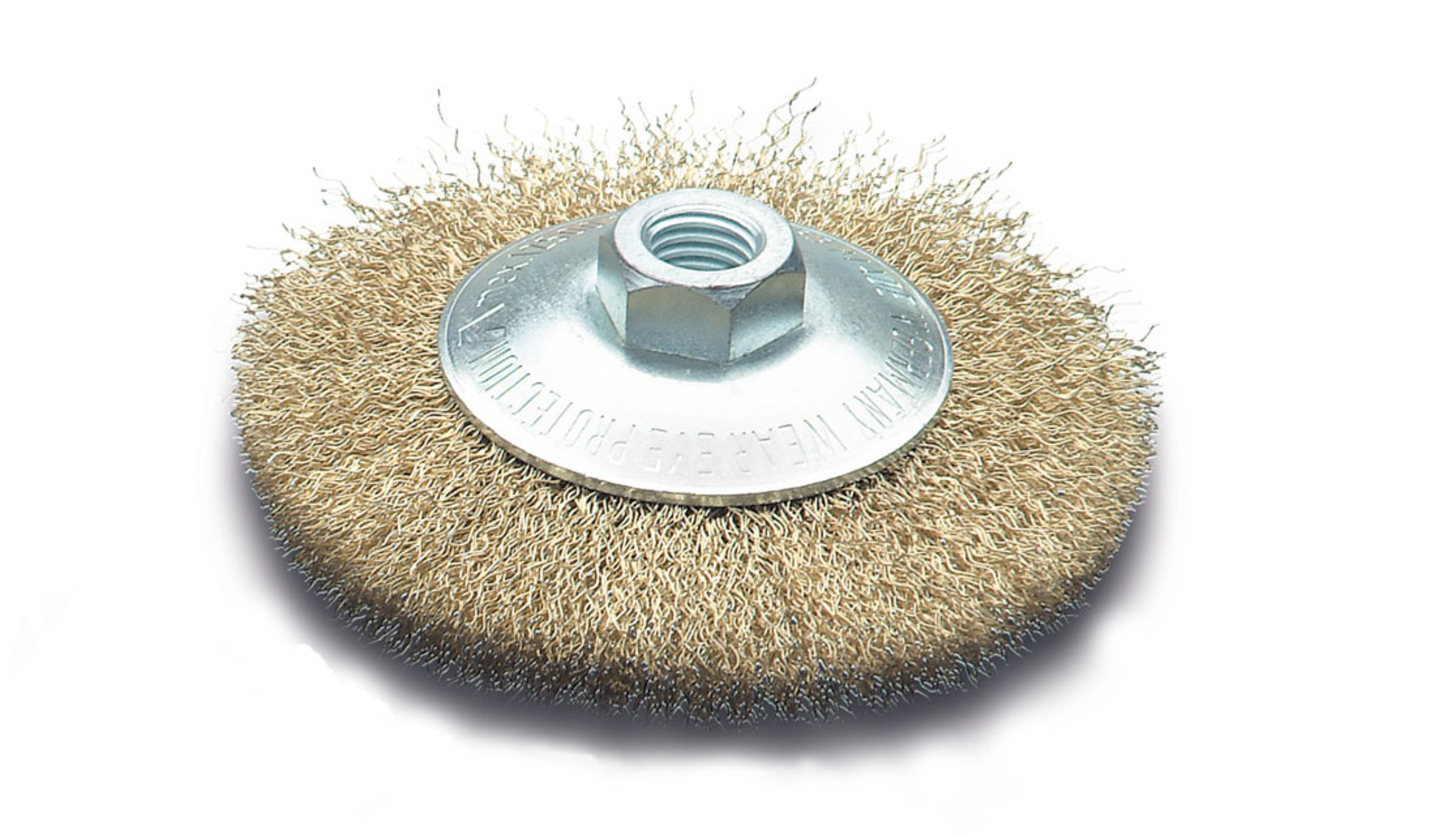 Lessmann Cepillo cónico alambre latonado ondulado 422767