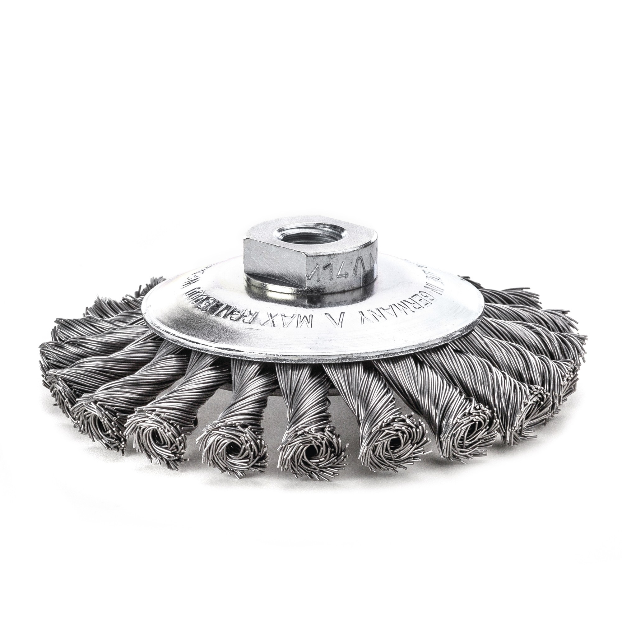 Lessmann Cepillo cónico alambre acero trenzado 471257