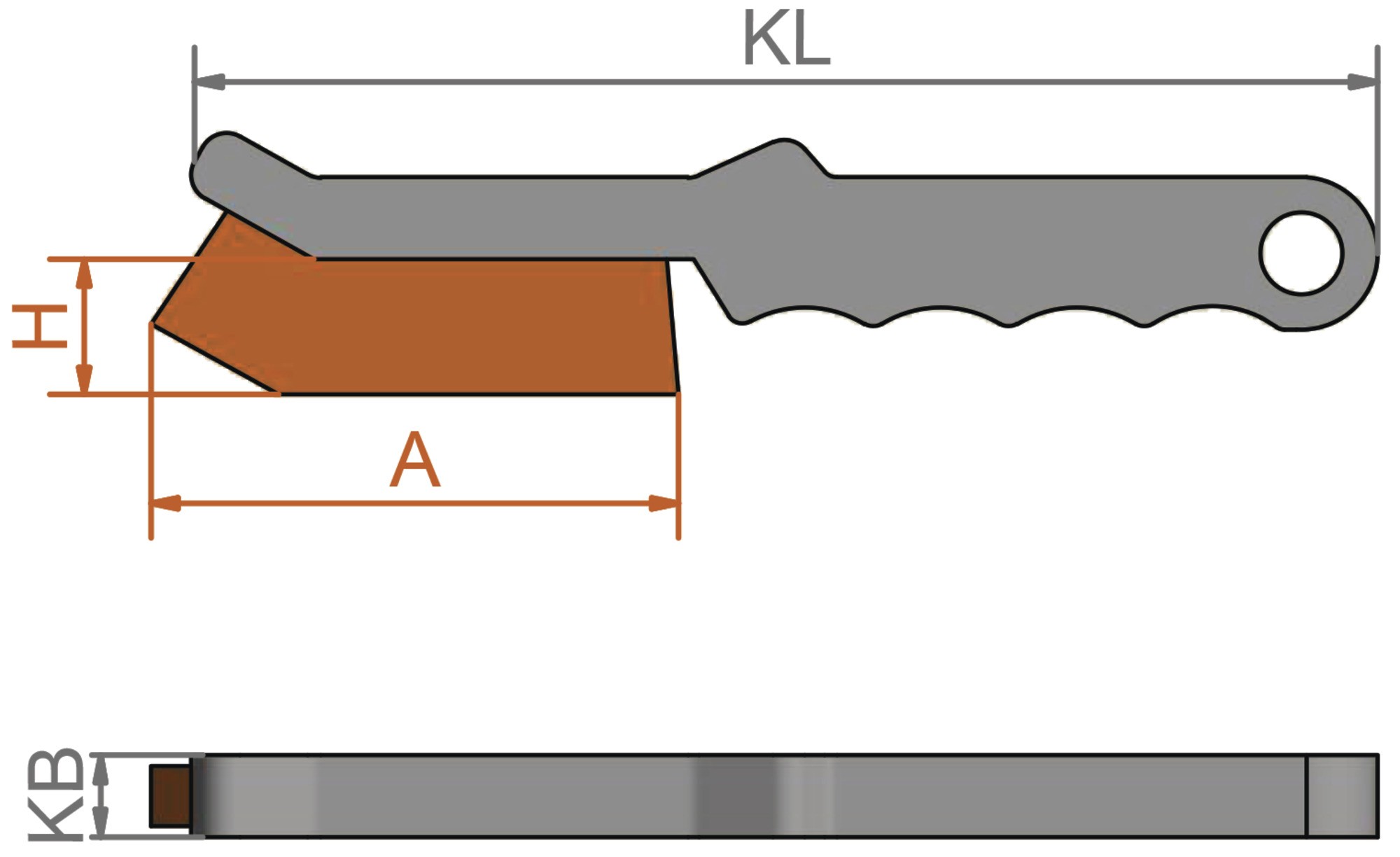 Lessmann Cepillo de mano mango de plastico alambre inox. 056501