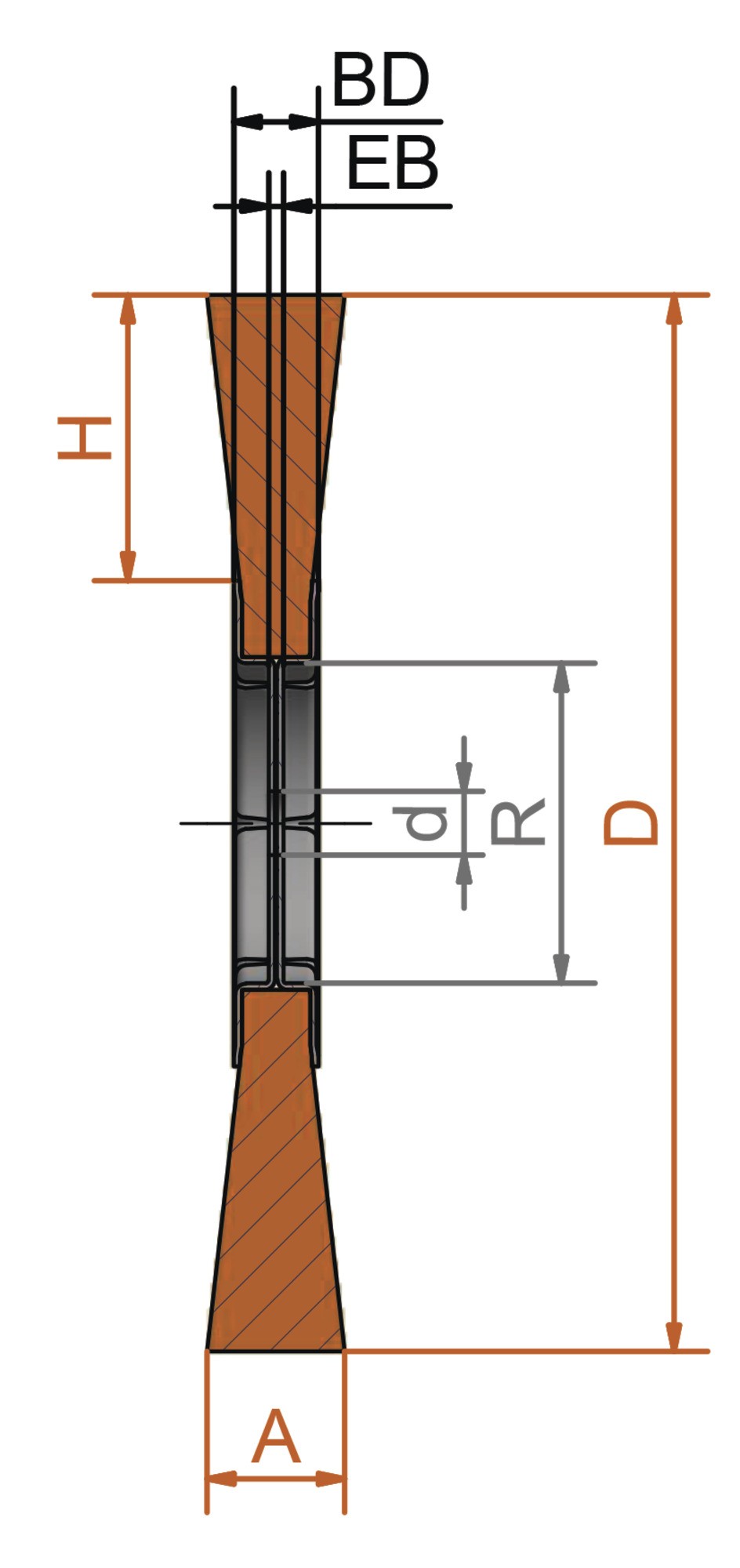 Lessmann Cepillo circular con casquillo roscado alambre latonado ondulado 30476114