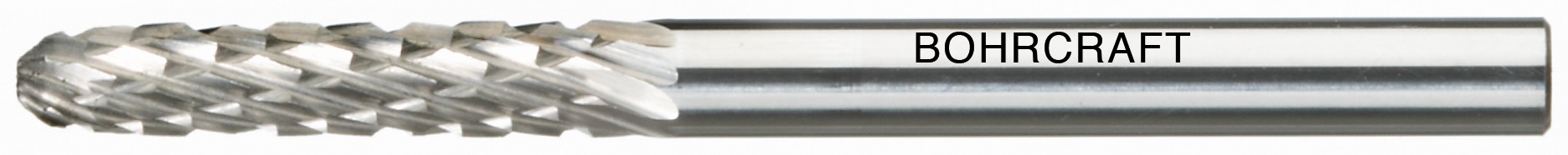 Bohrcraft Fresa rotativa MD forma C redonda // 3,0 mm mango 3 mm