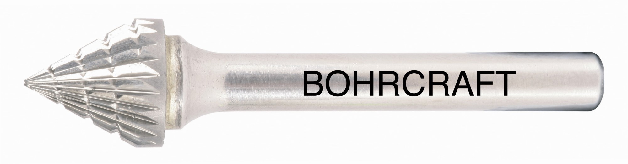 Bohrcraft Fresa rotativa metal duro forma J cónica 60°