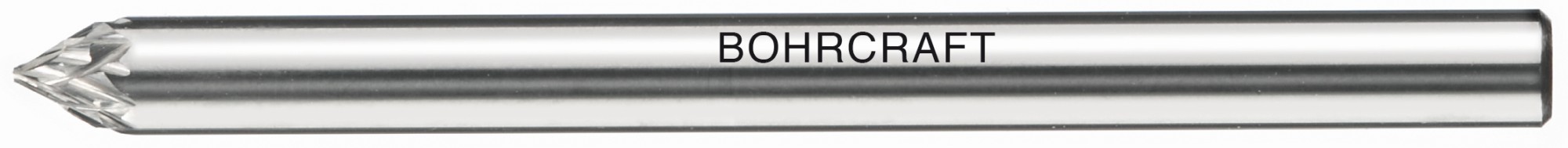 Bohrcraft Fresa rotativa MD forma J cónica 60° // 3,0 mm mango 3mm