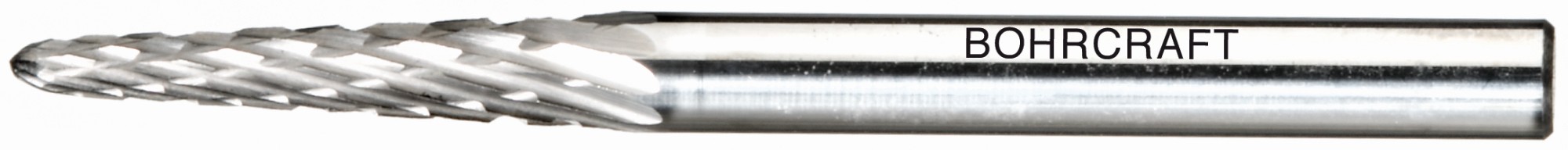 Bohrcraft Fresa rotativa MD forma L cónica redonda // 3,0 mm mango 3mm