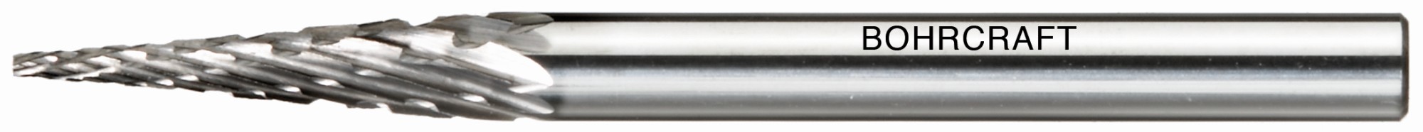 Bohrcraft Fresa rotativa MD forma M cónica en punto // 3,0 mm mango 3mm